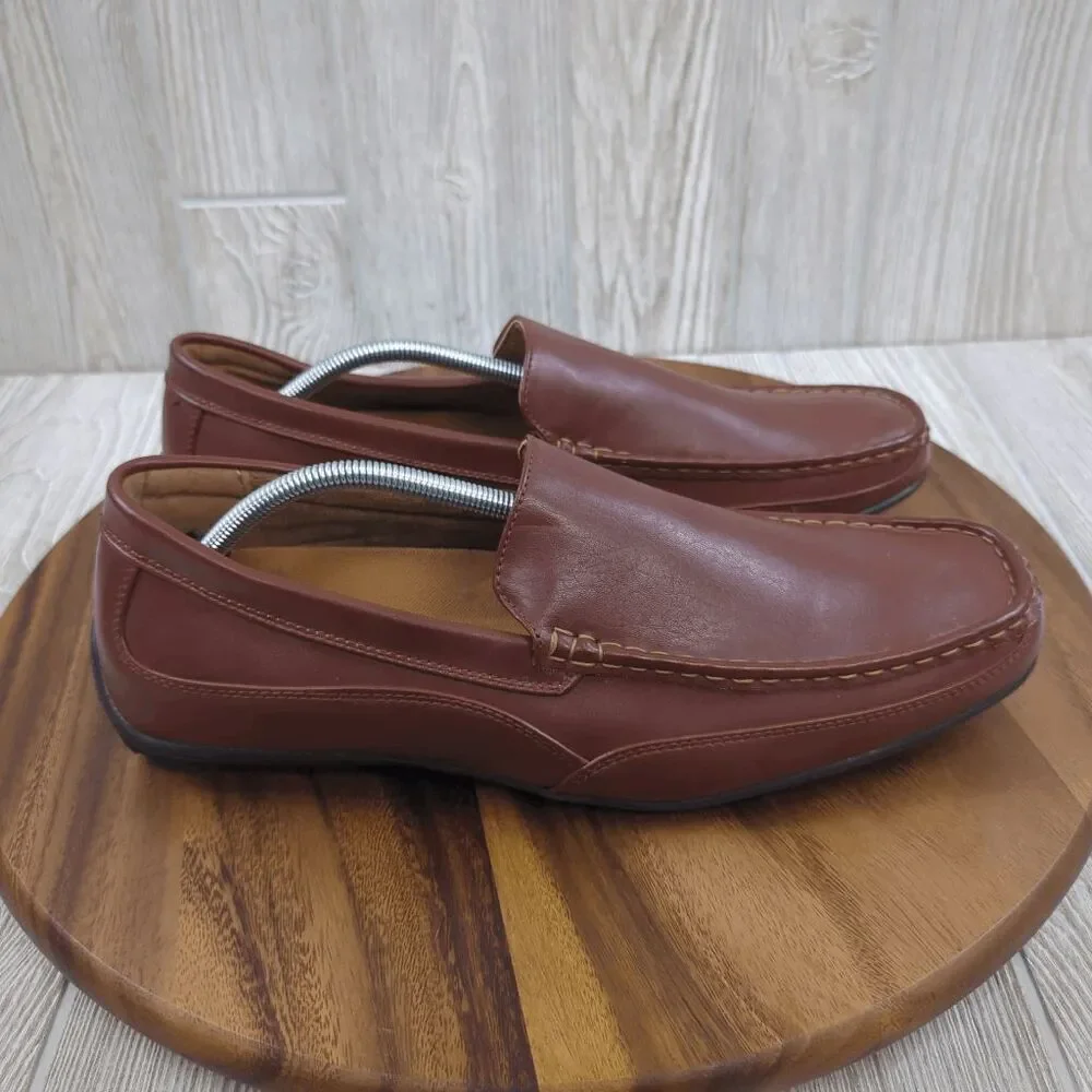 Deer Stags Brown Slip-On Boat Shoes
